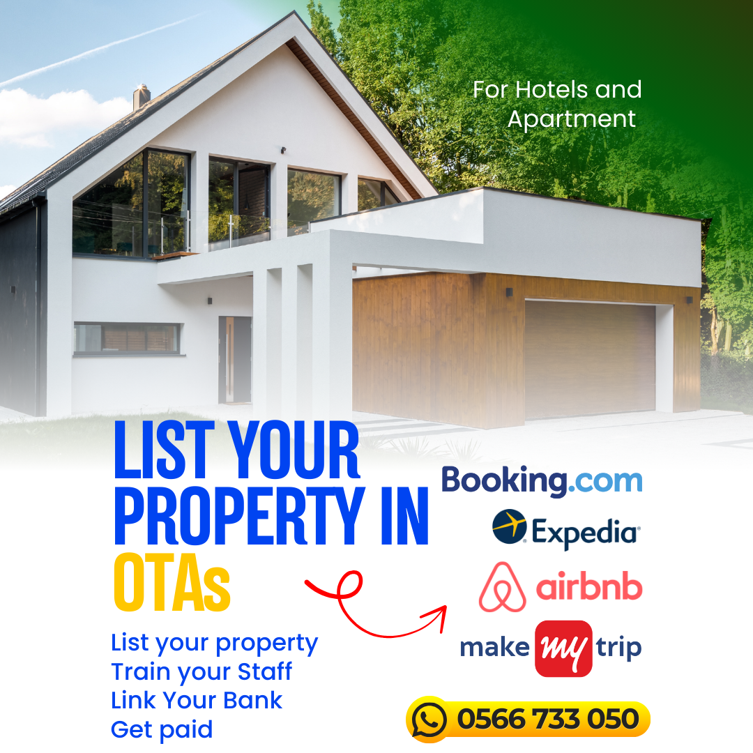 Property List on OTAs Booking.com and Airbnb etc